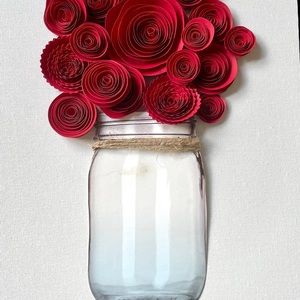 11x14 Forever flowers 3D rose flower wall art